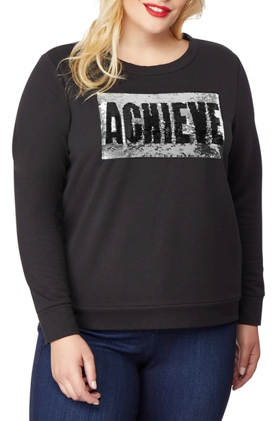 Rebel Wilson X Angels Embellished Sweatshirt In Believe/ Achieve