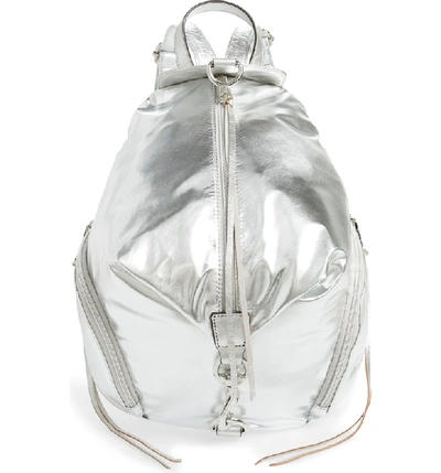 Rebecca Minkoff Julian Nylon Backpack - Metallic In Metallic Silver