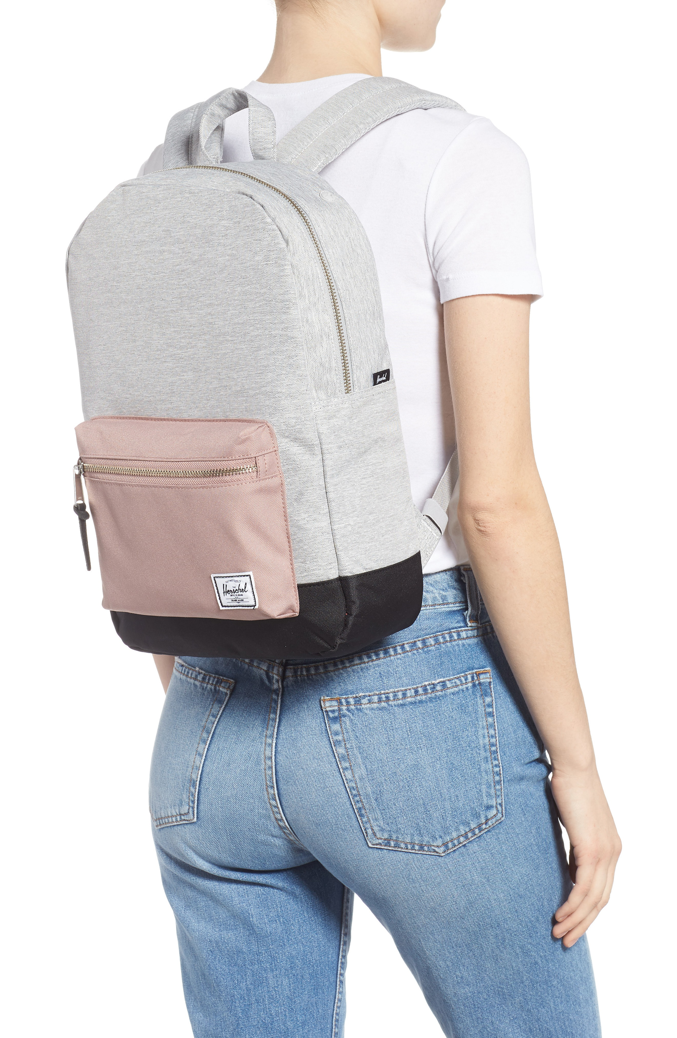 Herschel Supply Co. 'settlement Mid Volume' Backpack - Grey In Light Grey/  Ash Rose/ Black | ModeSens