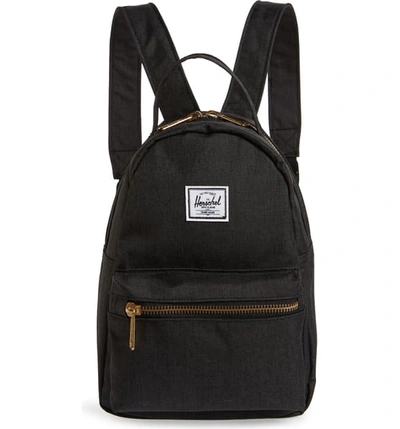 Herschel Supply Co Mini Nova Backpack - Black In Black Crosshatch
