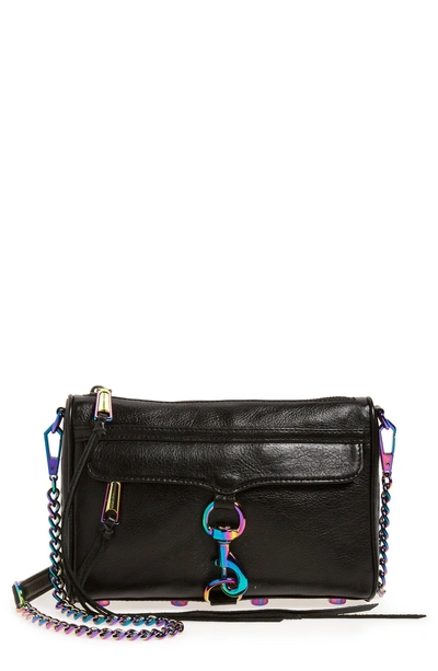Rebecca Minkoff Mini Mac Convertible Crossbody Bag In Black Oil
