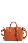 Jcrew Mini Harper Leather Satchel - Brown In Burnished Pecan