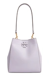 Tory Burch Mcgraw Leather Hobo - Purple In Pale Violet/gold