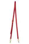 Gucci Sylvie Leather Crossbody Strap - Red In Hibiscus Red