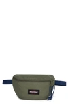 Eastpak Springer Nylon Belt Bag In Khaki-blue