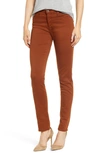 Ag 'the Prima' Cigarette Leg Skinny Jeans In Cognac