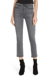 Frame Le High Straight Crop Jeans In Hunt
