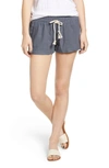 Roxy 'oceanside' Linen Blend Shorts In Turbulence