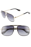 Marc Jacobs 61mm Navigator Sunglasses - Ruthenium