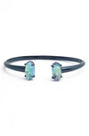 Kendra Scott Edie Bracelet In Indigo Dichroic/ Navy Gnmt