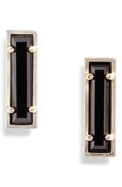 Kendra Scott Lady Stud Earrings In Black/ Gold