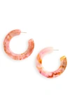 Cult Gaia Kennedy Hoop Earrings In Carnation