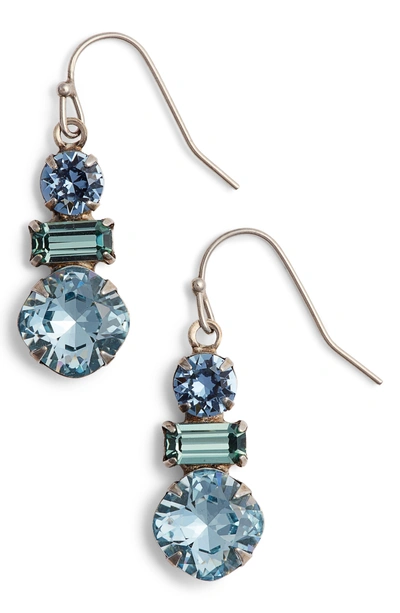 Sorrelli Dianella Crystal Drop Earrings In Blue Multi