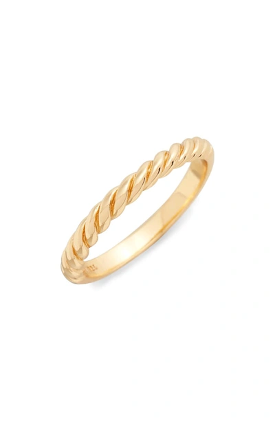 Argento Vivo Rope Ring In Gold
