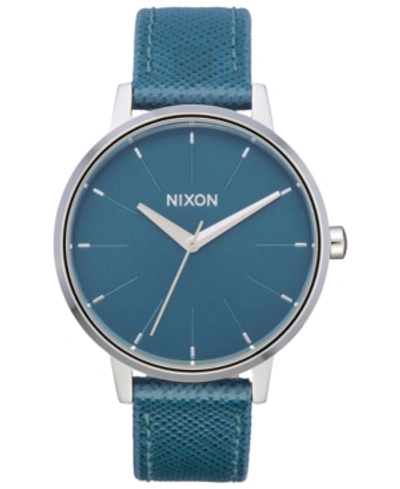 Nixon Women's Kensington Leather Strap Watch 37mm In Peacock