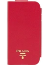 Prada Iphone 7 And 8 Cover In F068z Fire Engine Red