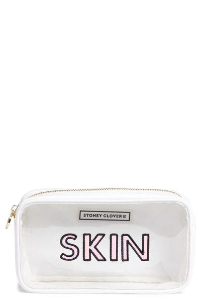 Stoney Clover Lane Skin Classic Small Cosmetics Bag In White