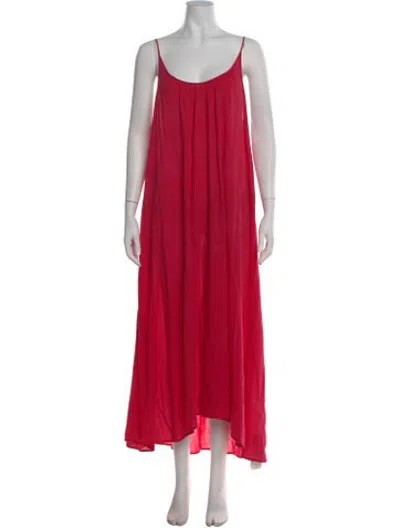 Pre-owned 9seed Scoop Neck Long Dress In Pink