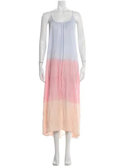 Pre-owned 9seed Tie-dye Print Long Dress In Purple