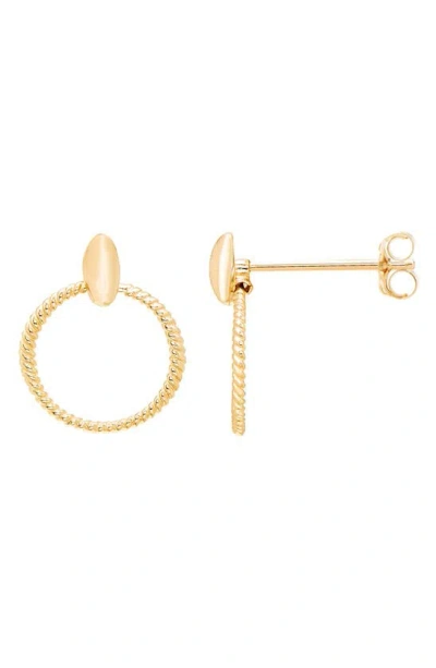 A & M 14k Gold Rope Drop Earrings