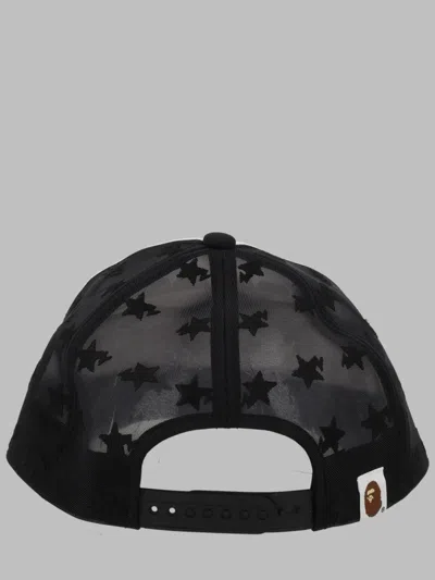 A Bathing Ape Cappello Da Baseball "bape Sta" In Black