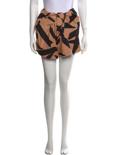 Pre-owned A Detacher Graphic Print Mini Shorts In Multicolor