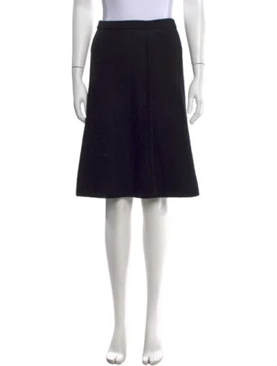 Pre-owned A Detacher Midi Length Skirt In Black