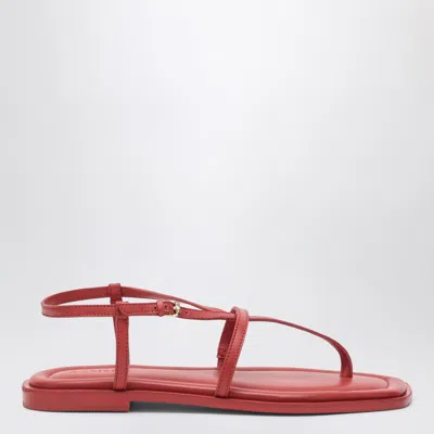 A.emery The Remly Sandals Cherry-coloured In Leather