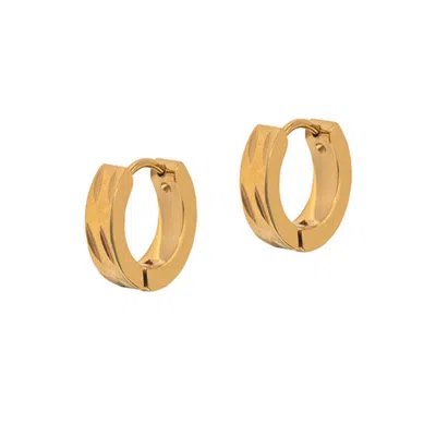 A Weathered Penny Women's Gold Raven Hoops
