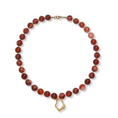 A Weathered Penny Women's Red / Gold Ophelia Necklace In Red/gold