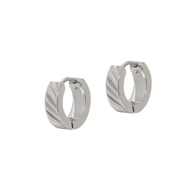A Weathered Penny Women's Silver Roux Hoops