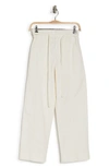 A.l.c Augusta Straight Leg Paperbag Ankle Pants In Canvas