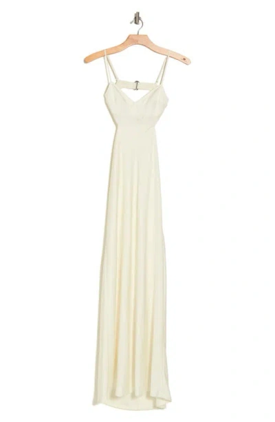 A.l.c Blakely Ii Cutout Maxi Dress In Whisper White