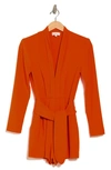 A.l.c Heston Tie Front Jumpsuit In Vivid Orange