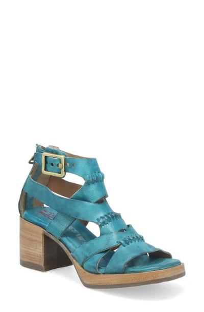 A.s.98 Alfred Ankle Strap Sandal In Emerald