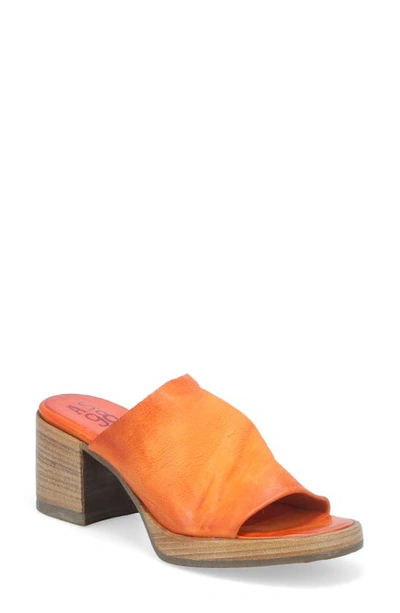 As98 Audien Slide Sandal In Orange