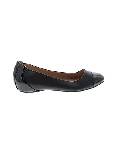 Pre-owned Abella Flats In Black