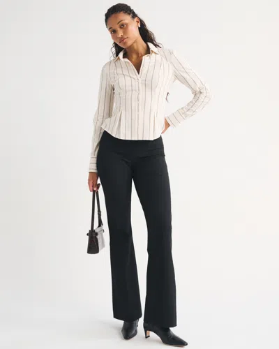 Abercrombie & Fitch Curve Love A&f Forme Bootcut Pant In Black