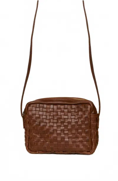 Able Women's Valerie Woven Crossbody Bag In Whiskey In Brown