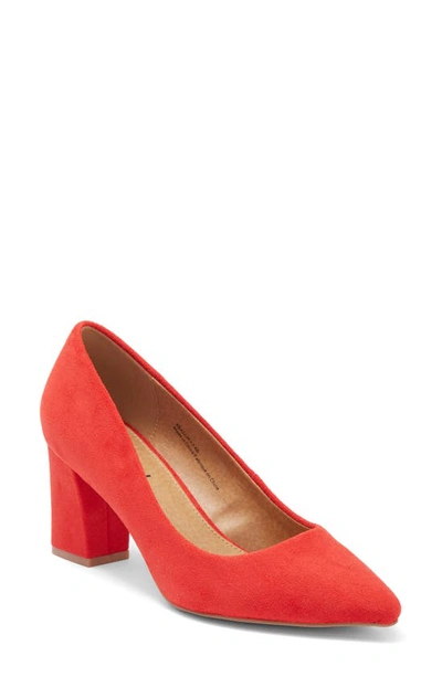 Abound Audry Block Heel Pump In Red Grenadine