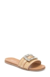 Abound Kayde Jeweled Slide Sandal In Natural Raffia