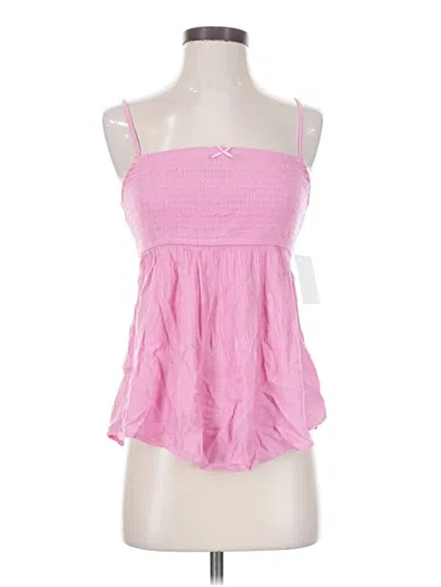 Abound Tank Top Pink Strapless Neckline Tops