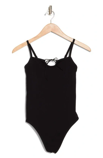 Abound Tracy Keyhole Bodysuit In Black