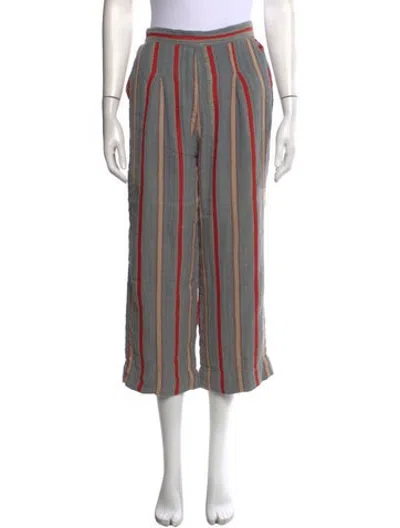 Pre-owned Ace & Jig Striped Wide Leg Pants In Multicolor