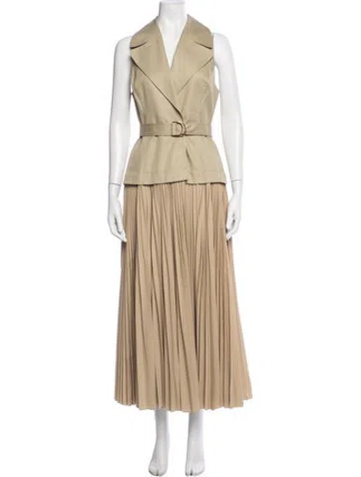 Pre-owned Acler Long Dress In Neutrals