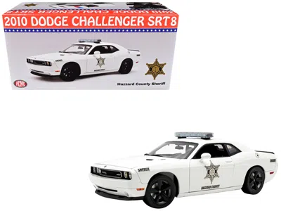 Acme 2010 Dodge Challenger Srt8 "hazzard County Sheriff" White Limited Edition To 300 Pieces Worldwide 1/