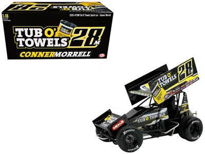 Acme Winged Sprint Car #28m Conner Morrell "tub O' Towels" (2026) 1/18 Diecast Model Car By