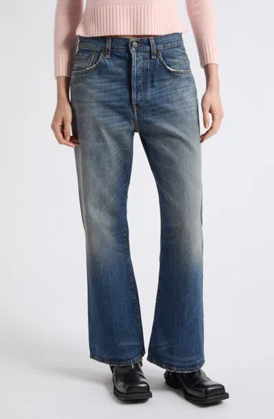 Acne Studios 2021f Mid Blue Wide Leg Jeans