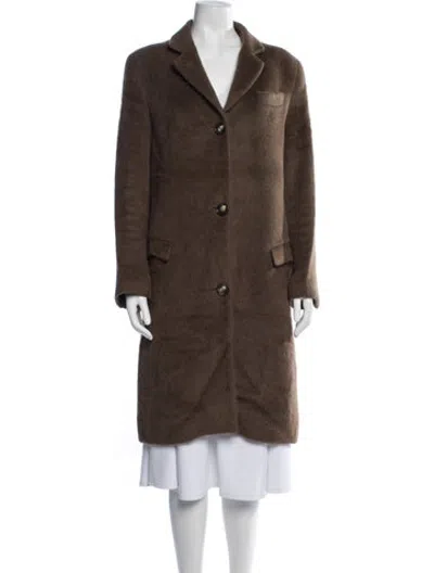 Pre-owned Acne Studios Alpaca Coat In Brown