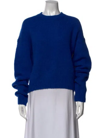 Pre-owned Acne Studios Alpaca Crew Neck Sweater In Blue